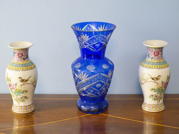 Three decorative flower pots  (19th/20th century)  - Auction A Villa in Florence - Maison Bibelot - Casa d'Aste Firenze - Milano