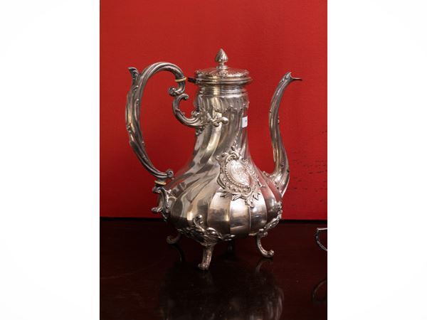 Silver coffee pot  - Auction A Villa in Florence - Maison Bibelot - Casa d'Aste Firenze - Milano