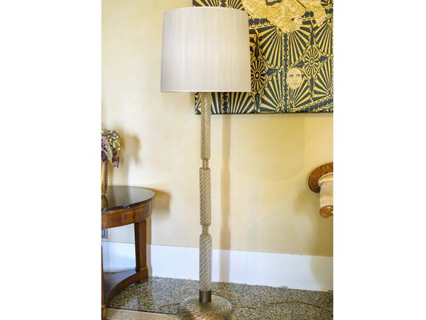 Murano blown glass floor lamp