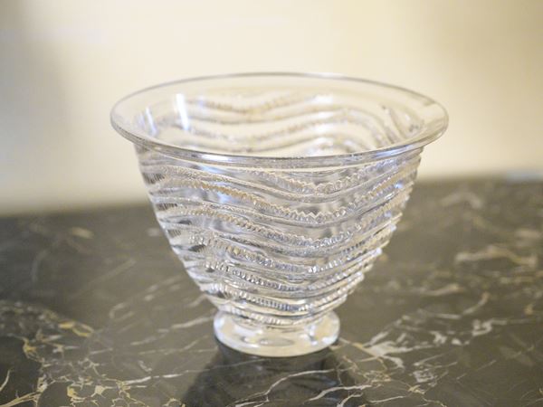 Annecy crystal vase, Lalique