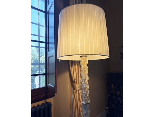 Murano blown glass floor lamp