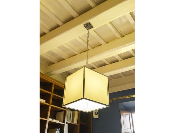 Square chandelier, Marioni  - Auction A Villa in Florence - Maison Bibelot - Casa d'Aste Firenze - Milano