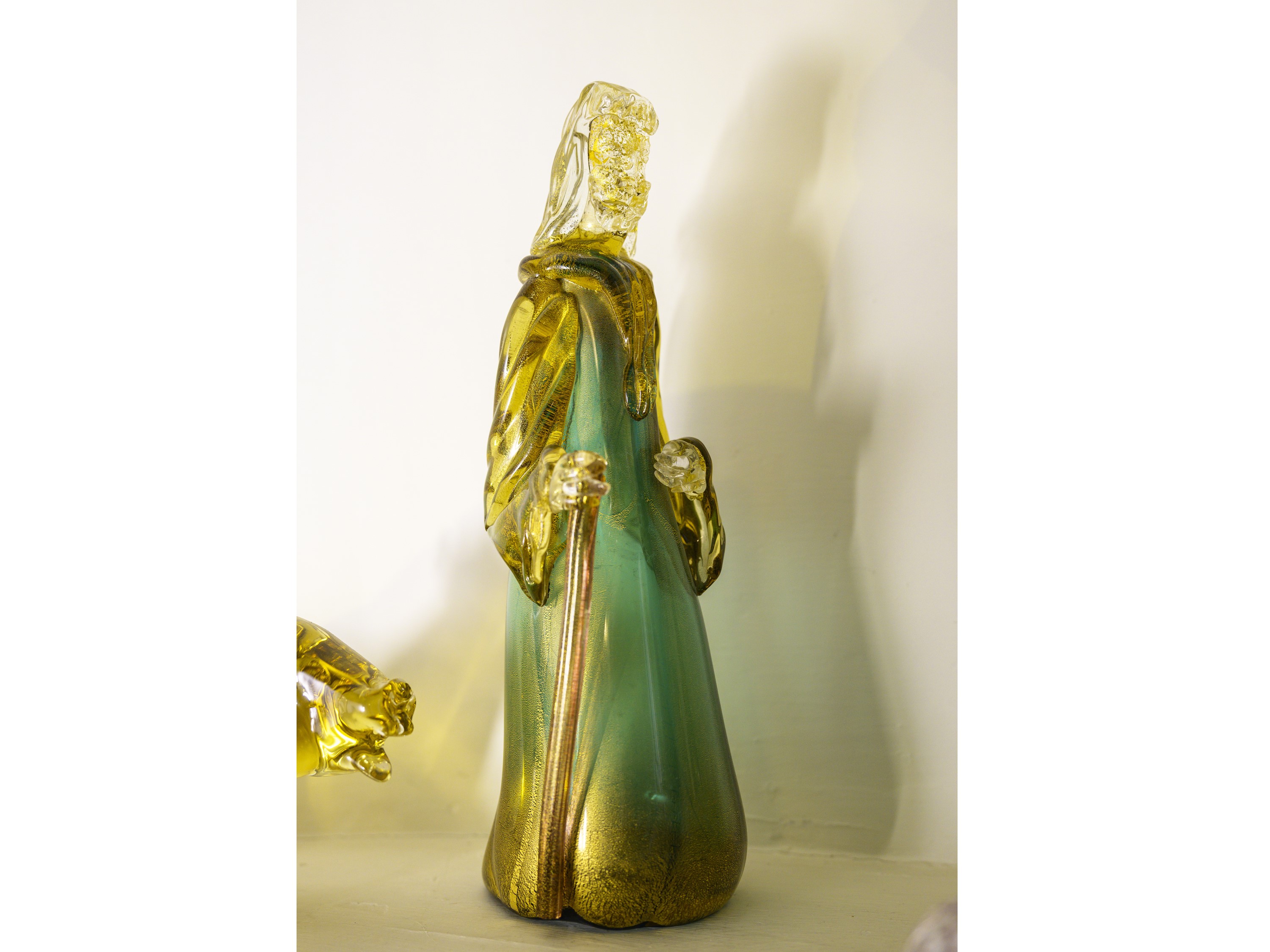Barovier & Toso (attribuito), Presepe in vetro soffiato con Re Magi e Sacra Famiglia