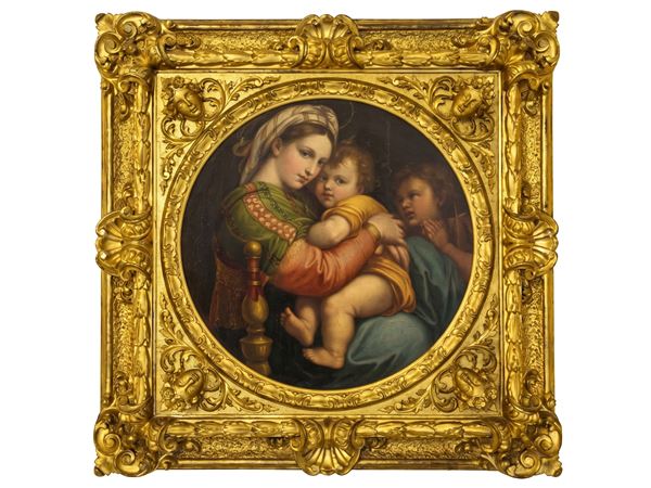 Madonna with Child and Saint John, of the Madonna of the chair