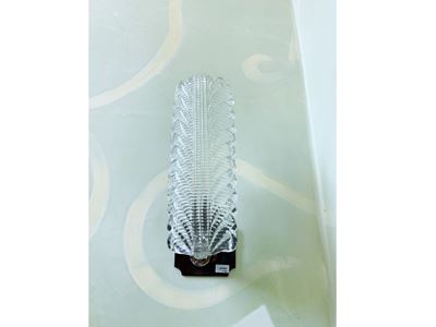 Murano (anni Quaranta), Coppia di applique in vetro soffiato con basi in metallo