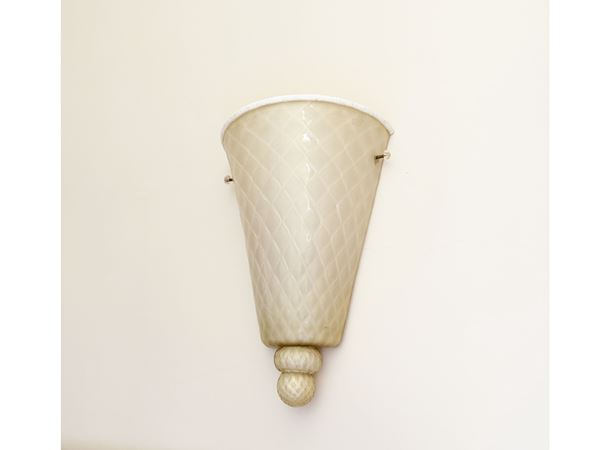 Layered glass wall lights