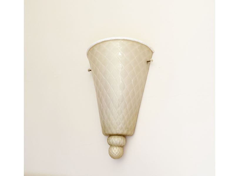 Applique in vetro incamiciato di Murano, Anni Trenta/Quaranta