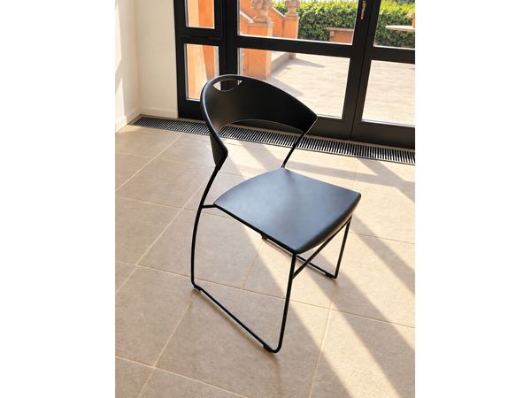 Series of six Juliette chairs, Hannes Wettstein for Baleri