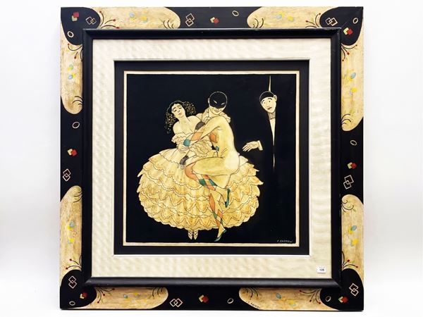 Balletto di carnevale Le-Decò, copia da un dipinto di Georges Barbier