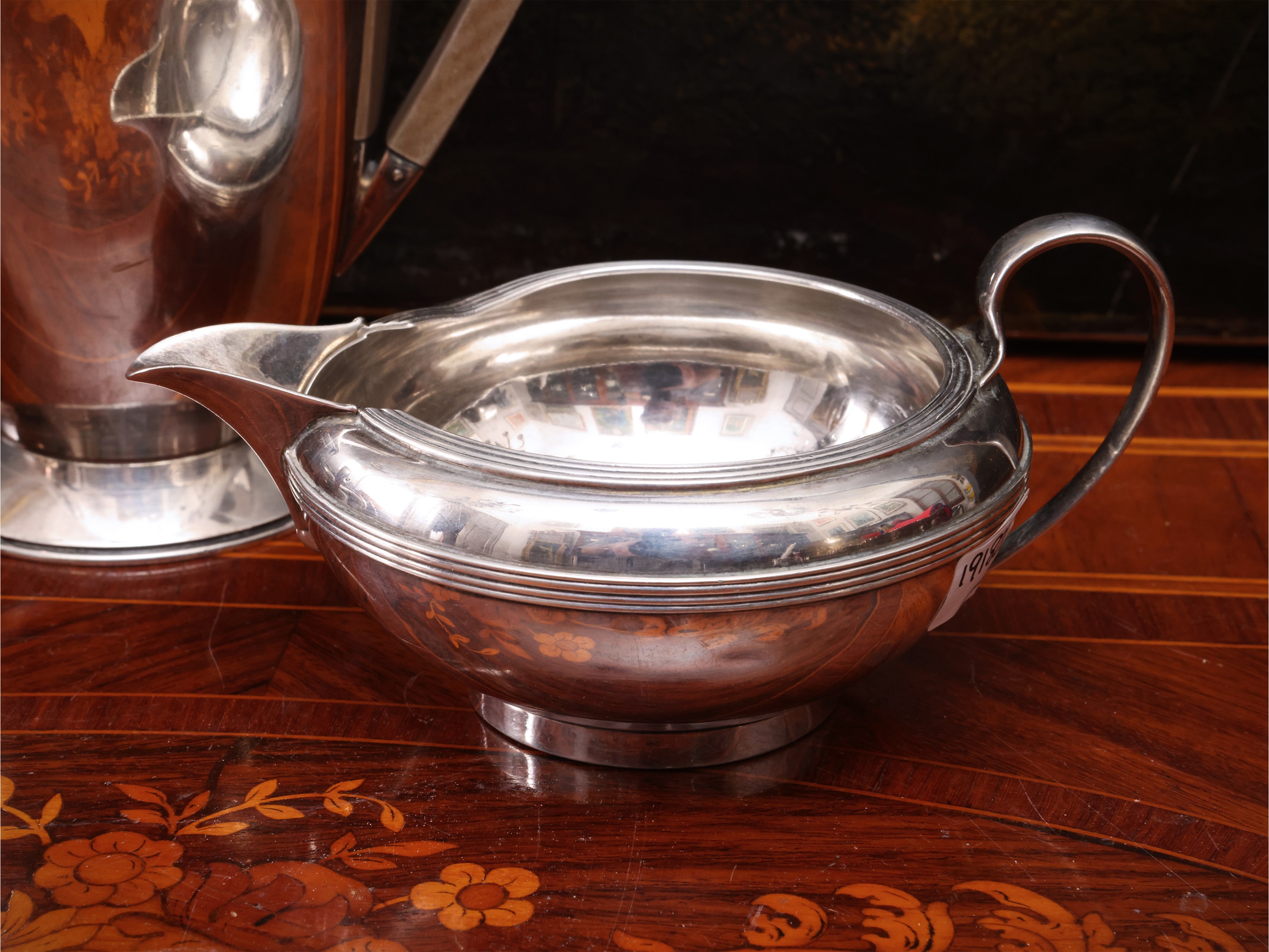 Servizio egoiste, Birmingham 1921, argento (caffettiera, lattiera e zuccheriera per zollette)