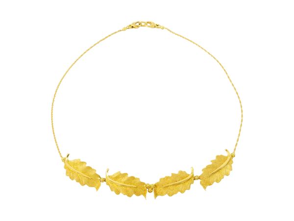 Federico Buccellati, collana in oro giallo 18Kt
