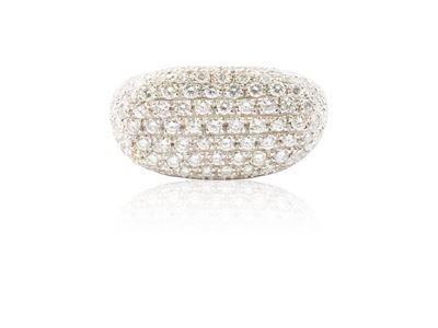 Anello in Oro Bianco 18kt e Diamanti