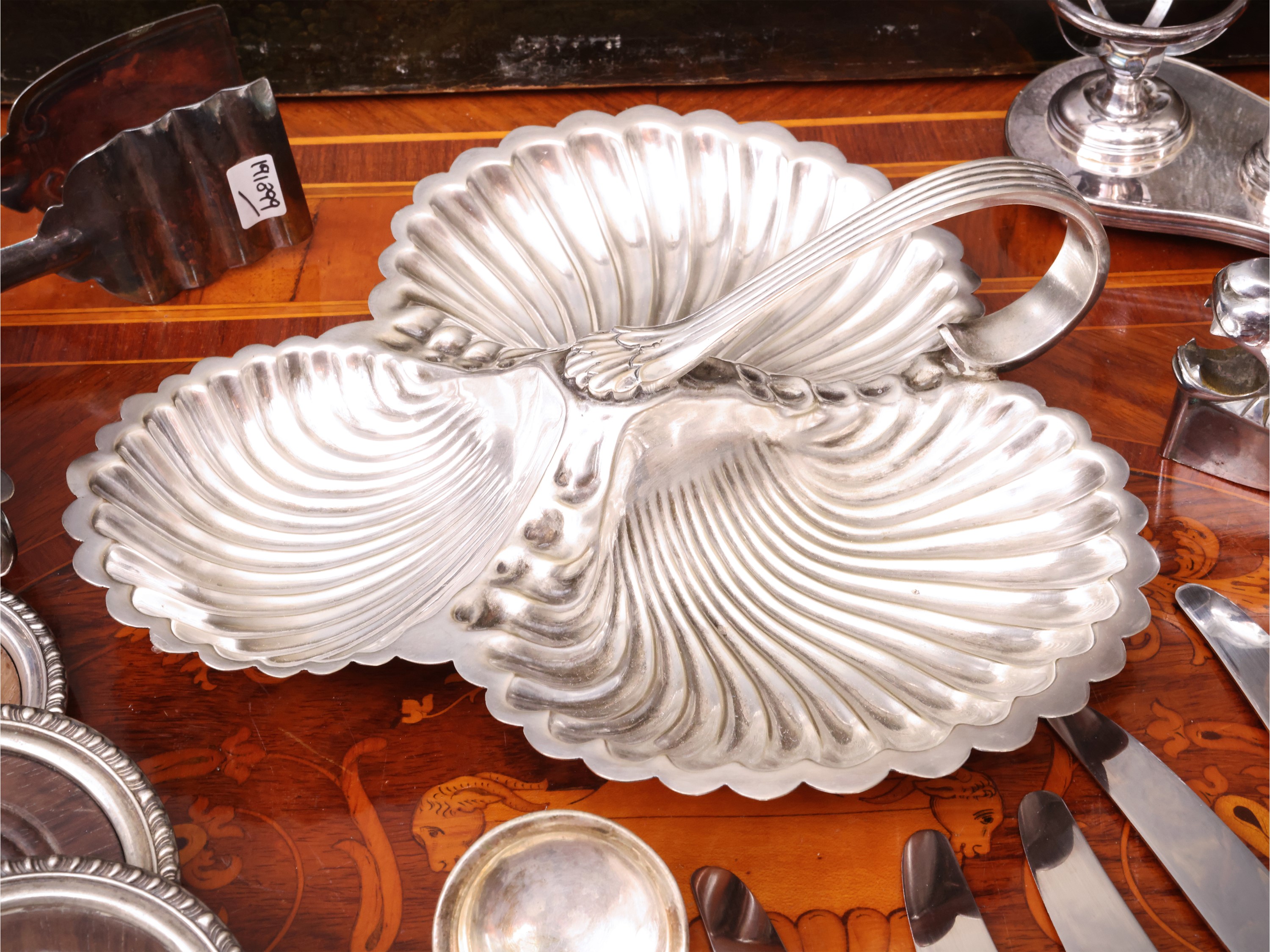 Accessori da tavola, metallo argentato (set)