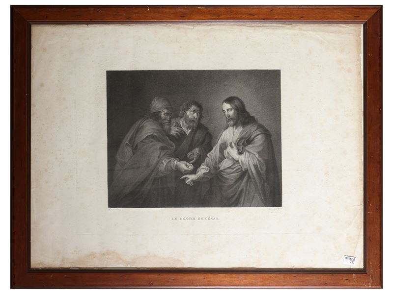 Incisioni e riproduzione (5 esemplari), paesaggi e scene religiose, XIX/XX secolo