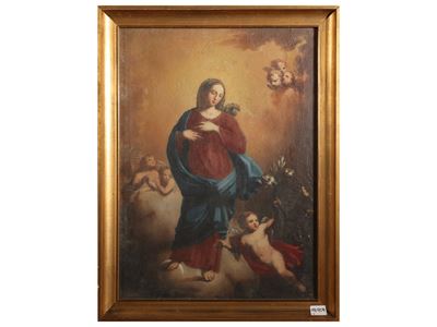 Immacolata concezione, olio su tela