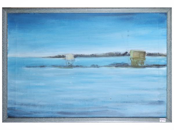 Dino Caponi attribuito - Tuscan seascape