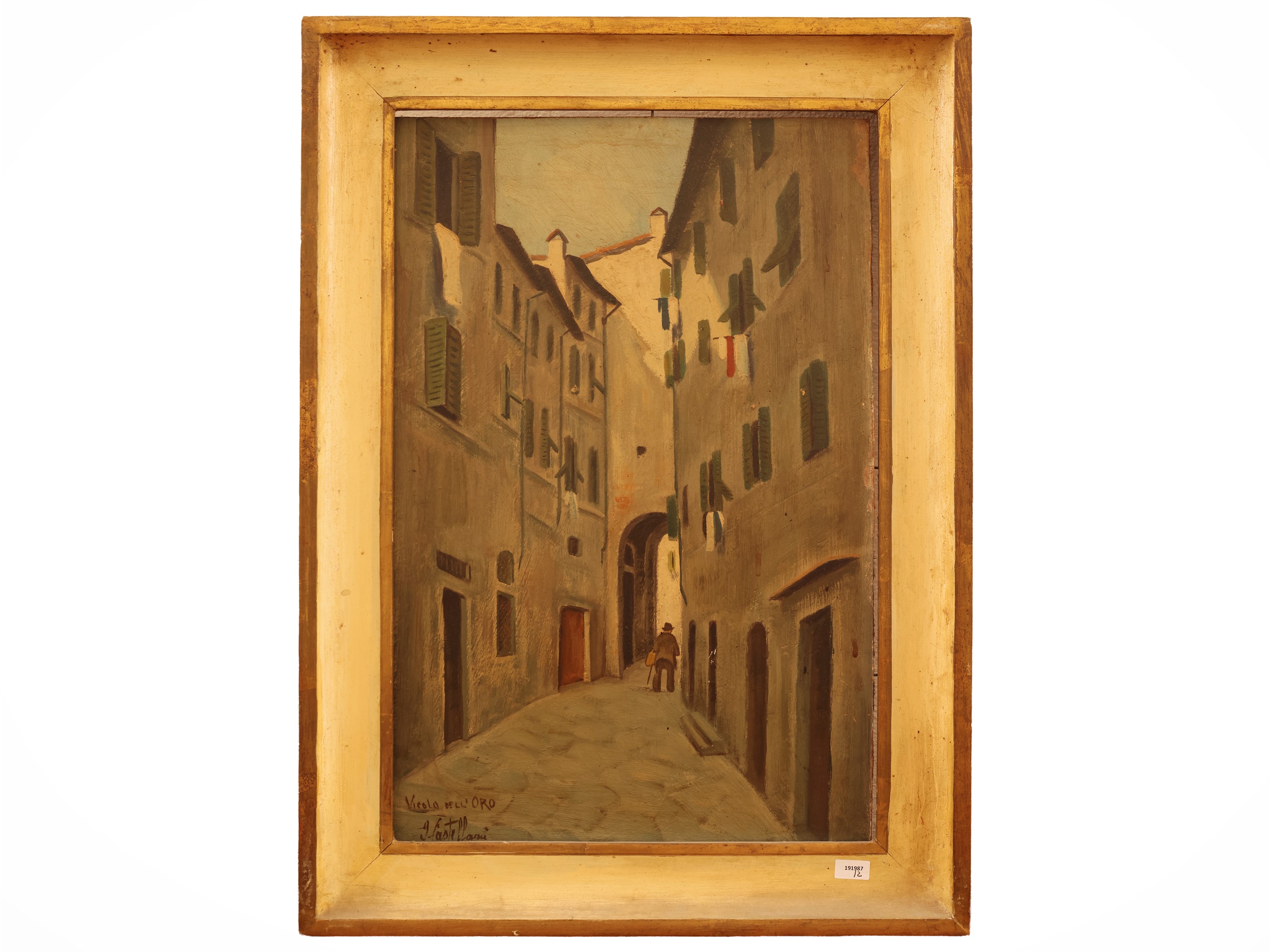 Dipinti d’olio su tavoletta, Via dei Sapiti - Vicolo dell’Oro