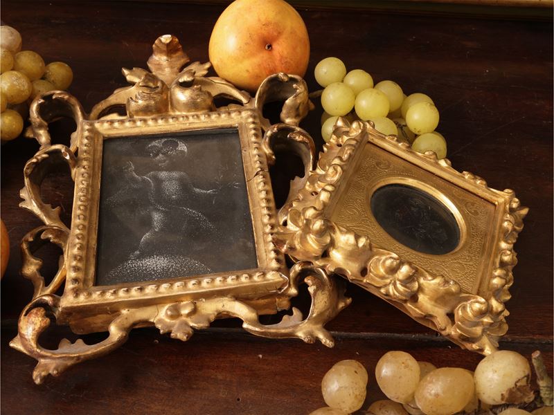 Giulio di Canale Andreozzi - Sacro Cuore di Gesù – Salvator Mundi (doppia incisione puntiforme), ...