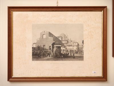 Corrodi, Vedute di Firenze (cinque litografie, XIX secolo)