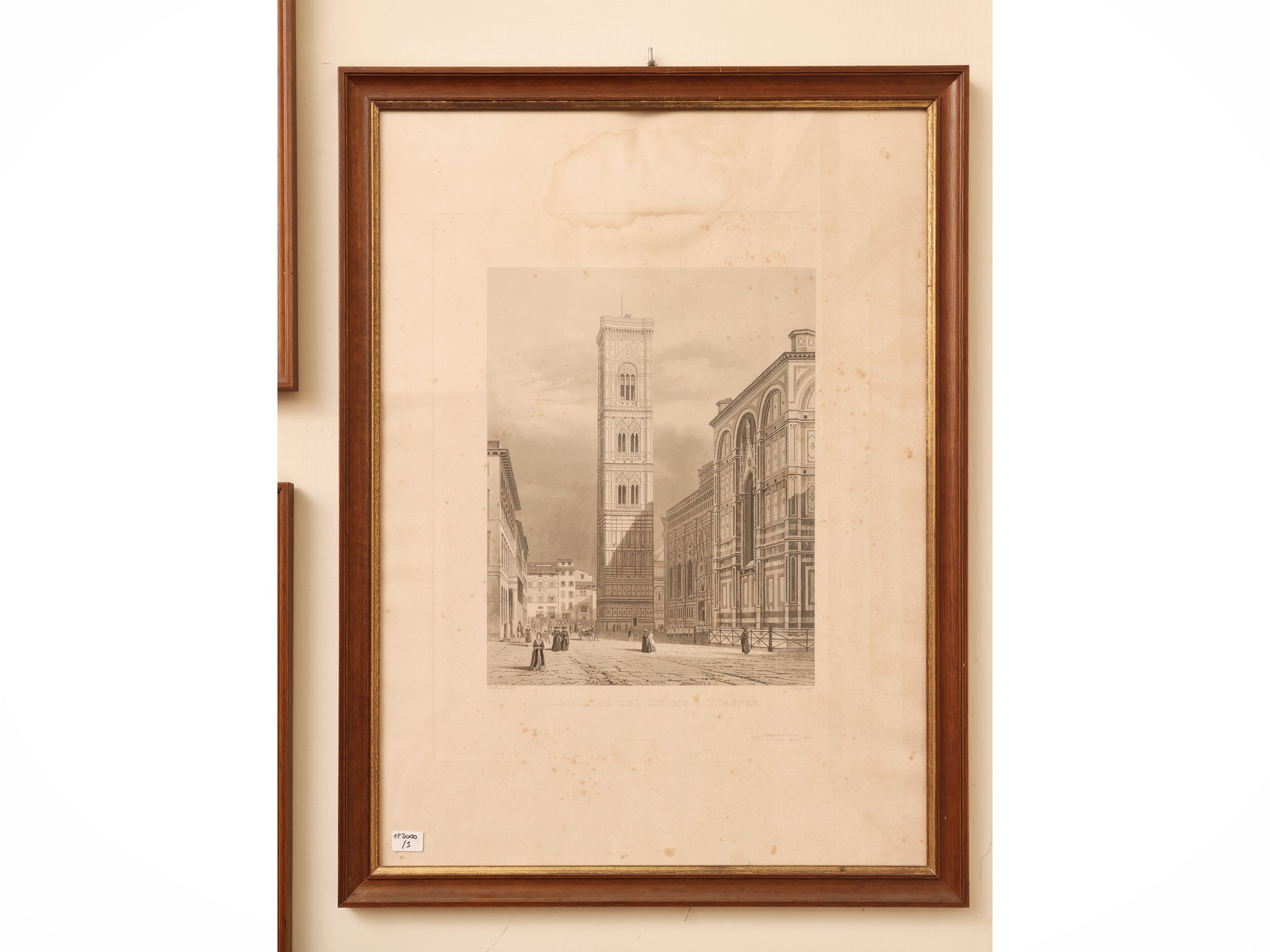 Corrodi, Vedute di Firenze (cinque litografie, XIX secolo)
