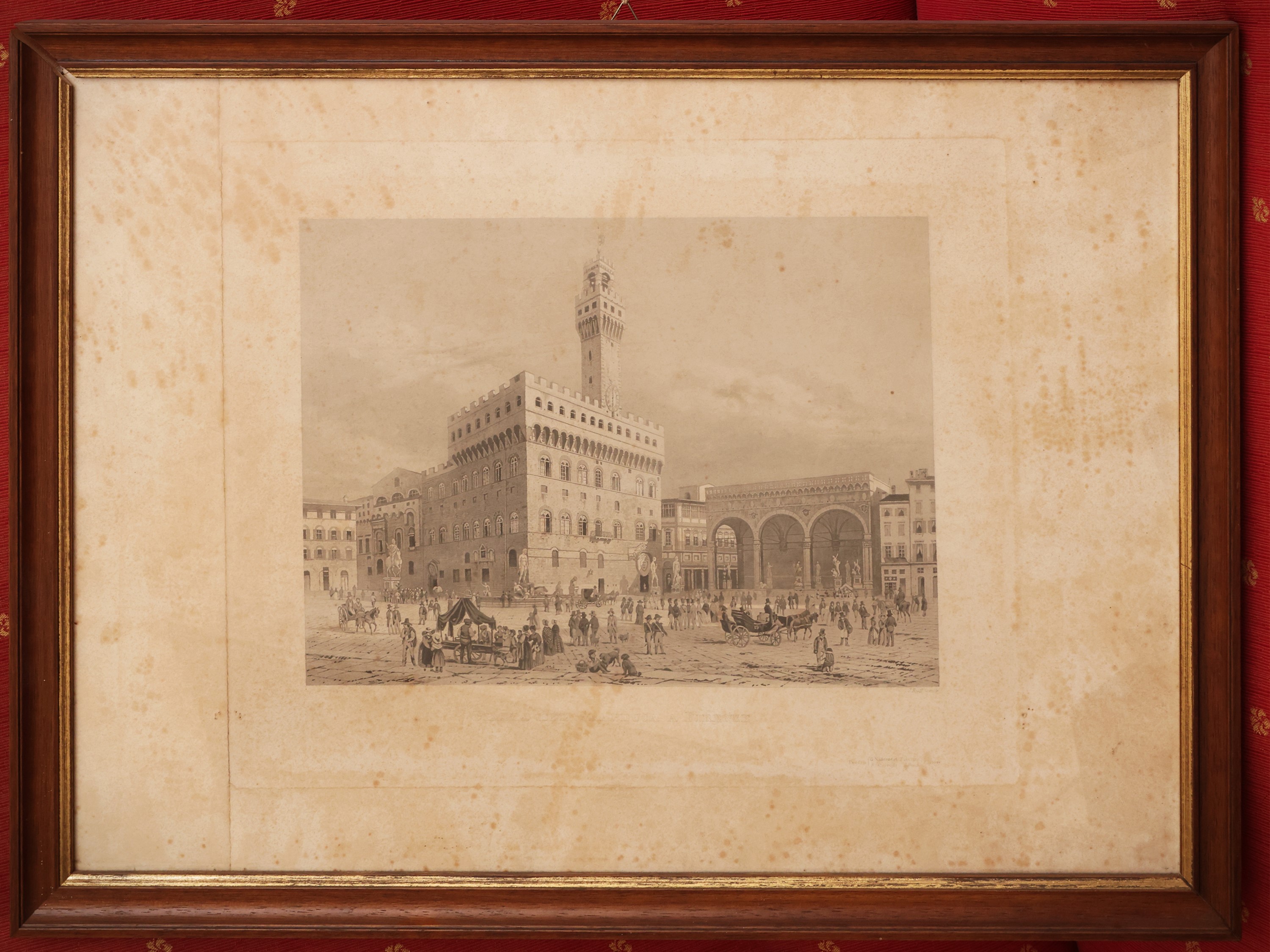 Corrodi, Vedute di Firenze (cinque litografie, XIX secolo)