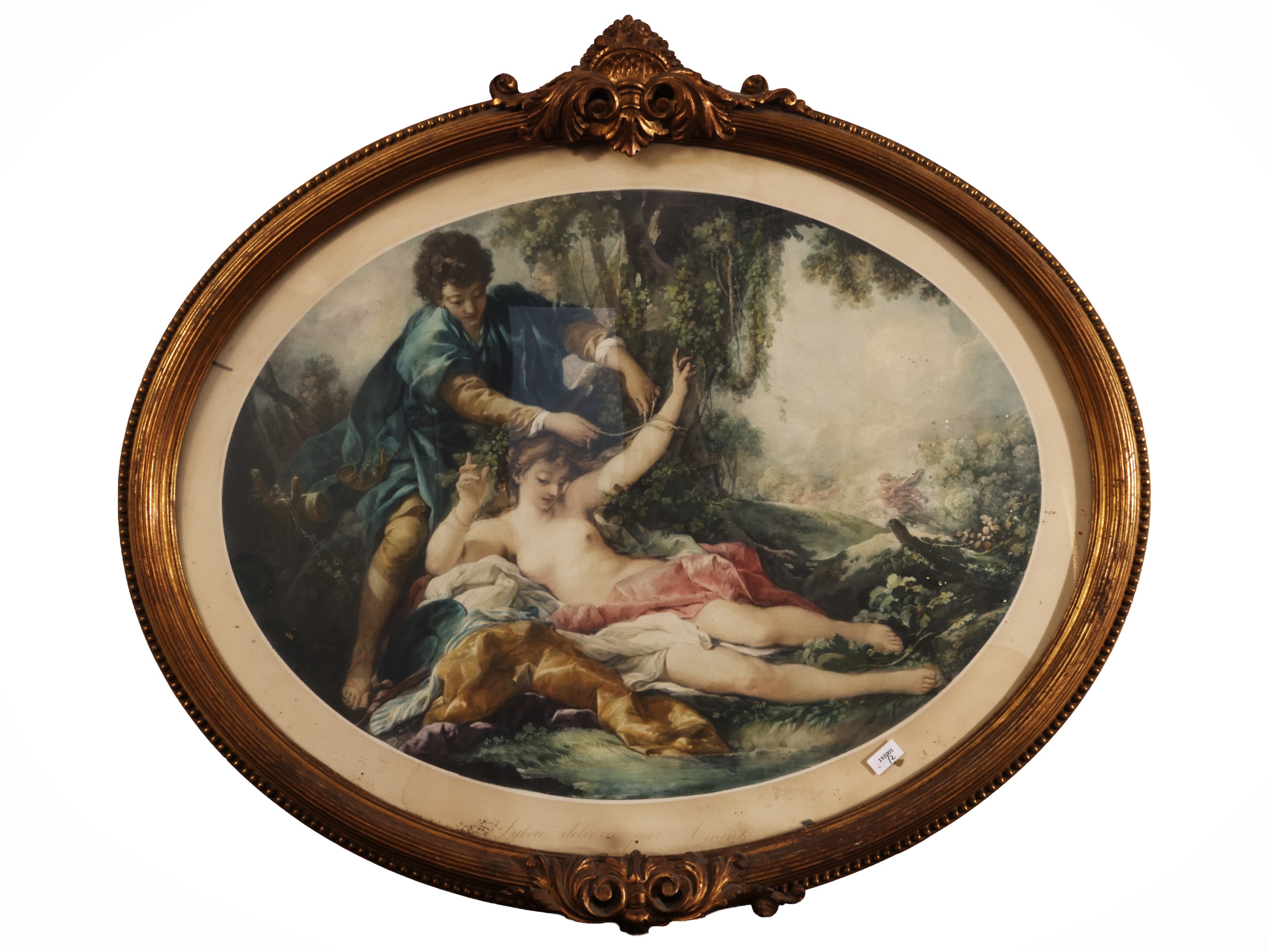 Boucher, Venere che disarma Amore; Silvia guarisce Filide dalla puntura di un’ape, due stampe acq...