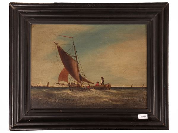 Marina with fishing boat