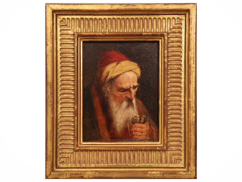 Scuola Europea della Fine del XIX Secolo - Ritratto di vecchio con barba (ritratto di frate)