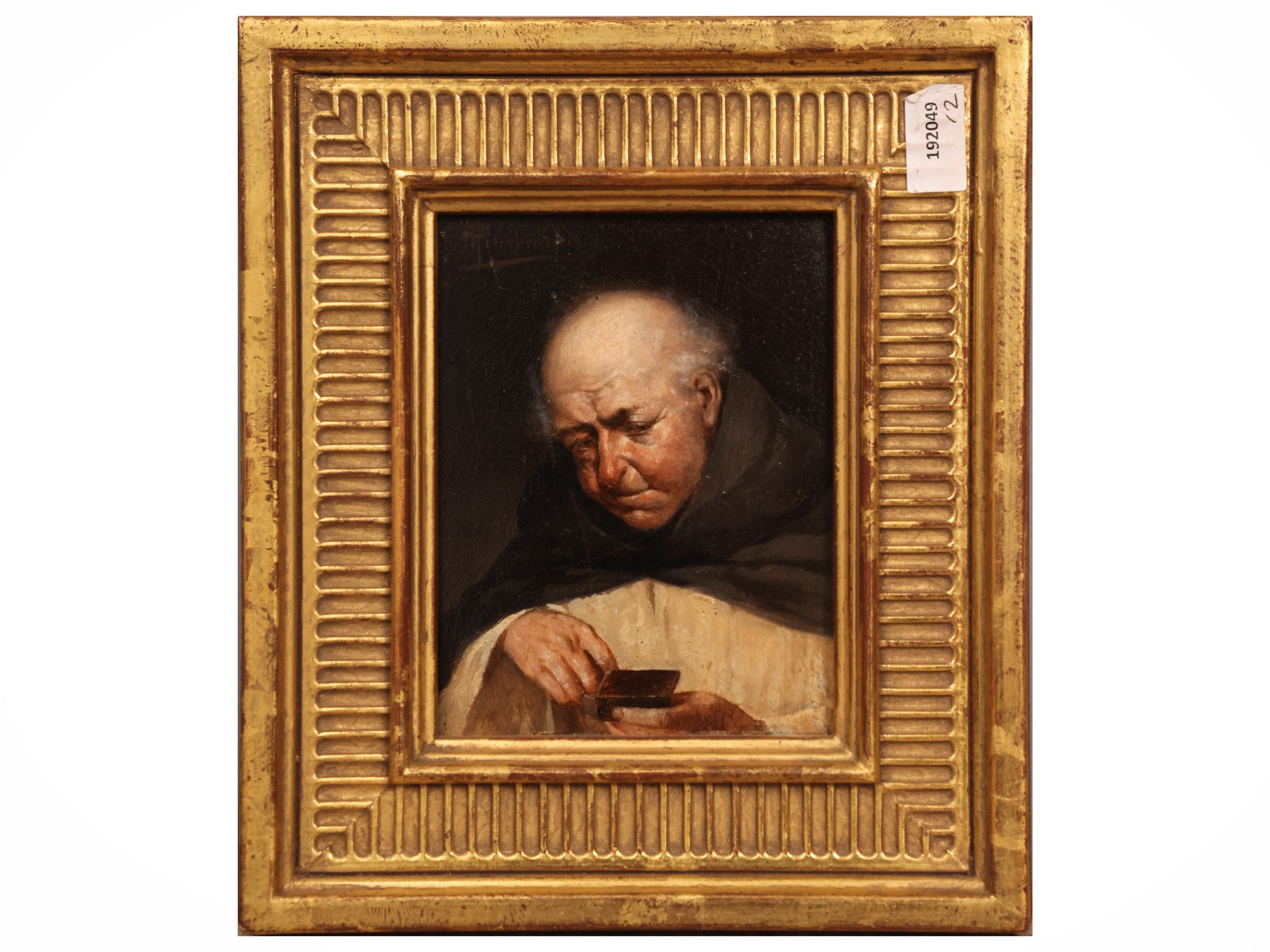 Scuola Europea della Fine del XIX Secolo - Ritratto di vecchio con barba (ritratto di frate)