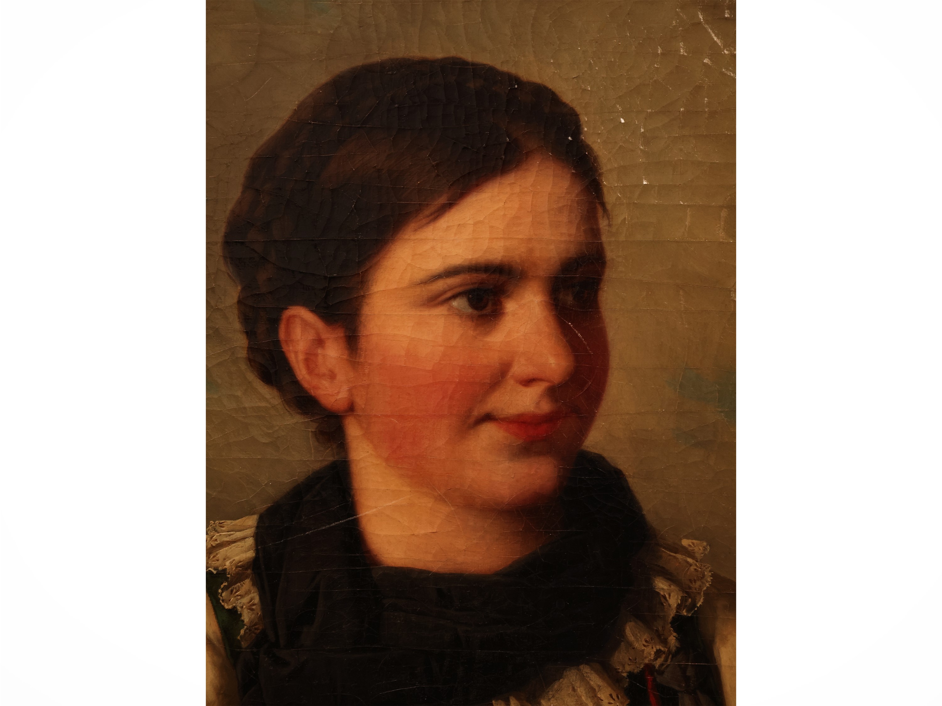Josef Buche - Ritratto di fanciulla in abiti tradizionali