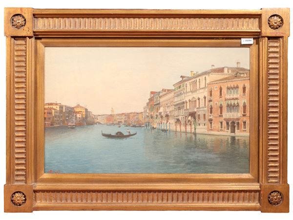 Emanuele Brugnoli : Venezia, Canal grande  - Asta Rinnovare con  stile - Maison Bibelot - Casa d'Aste Firenze - Milano