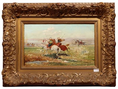 Guerrieri arabi a cavallo