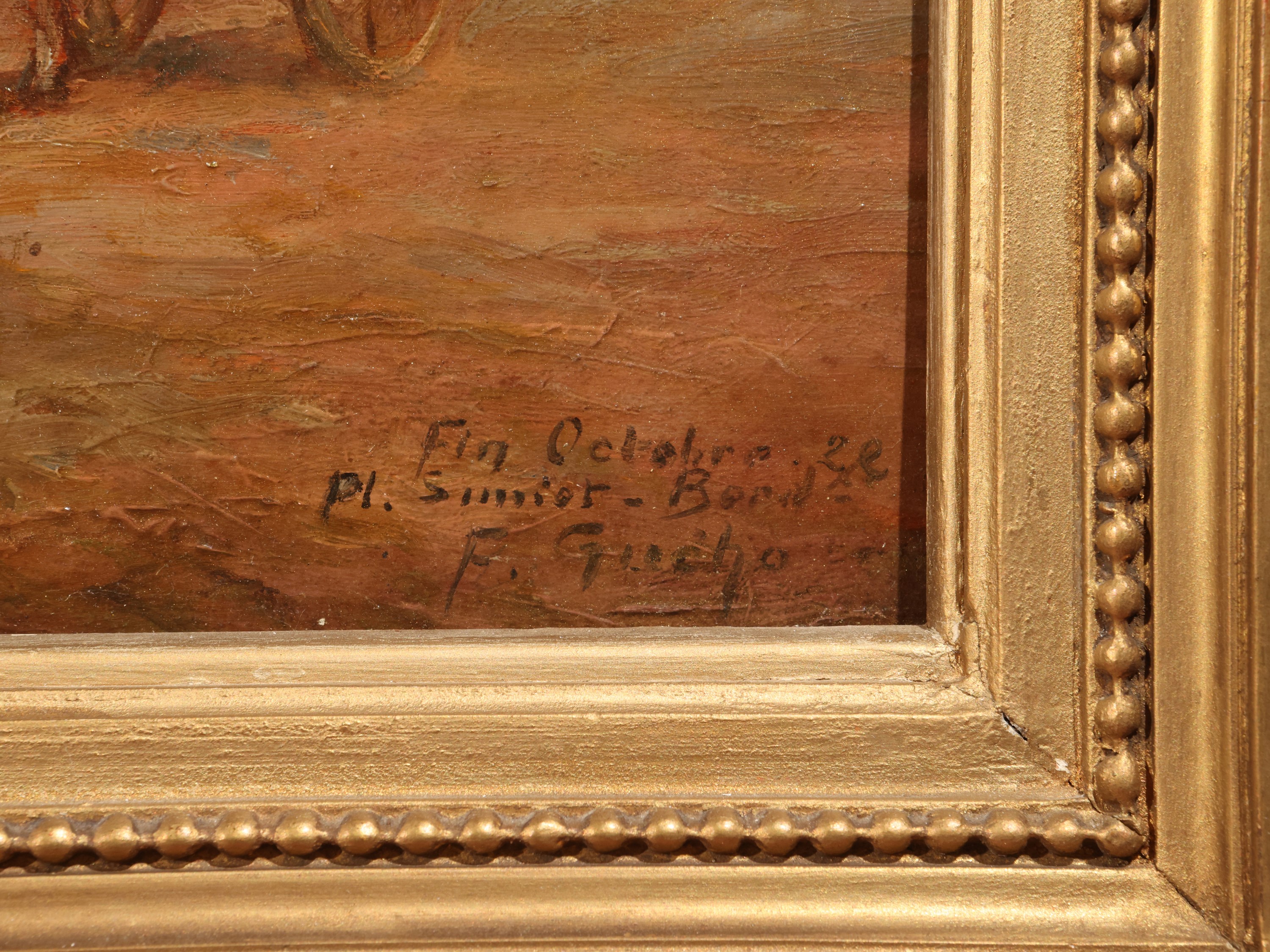 Paesaggi, dipinti a olio su tela e tavoletta, in cornice (XIX/XX secolo) – lotto di 3 opere