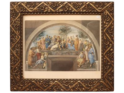 Due dipinti, tempera su cartoncino e acquerello su carta (XIX/XX secolo)