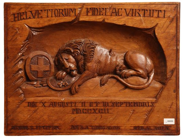 Placca ad altorilievo in legno  - Asta Rinnovare con  stile - Maison Bibelot - Casa d'Aste Firenze - Milano