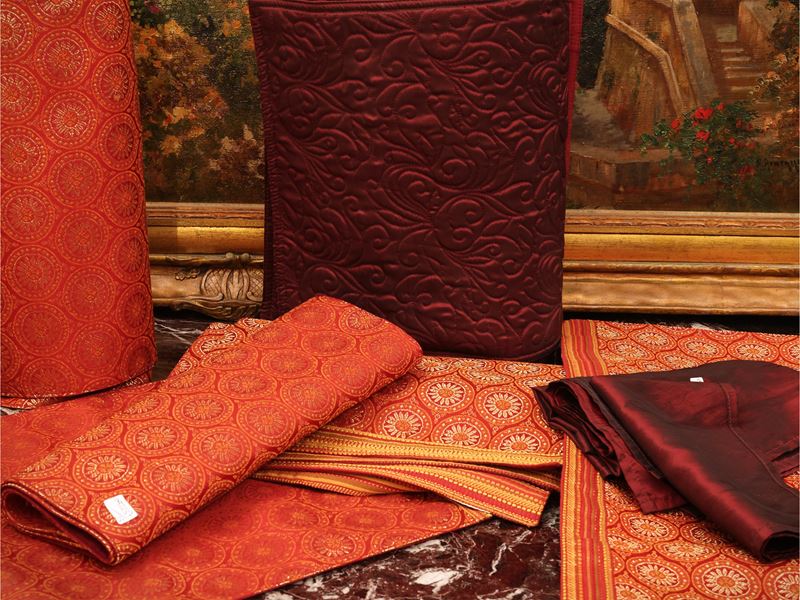 Set di tessuti da tavola orientale, miscellanea di tovagliette e runner