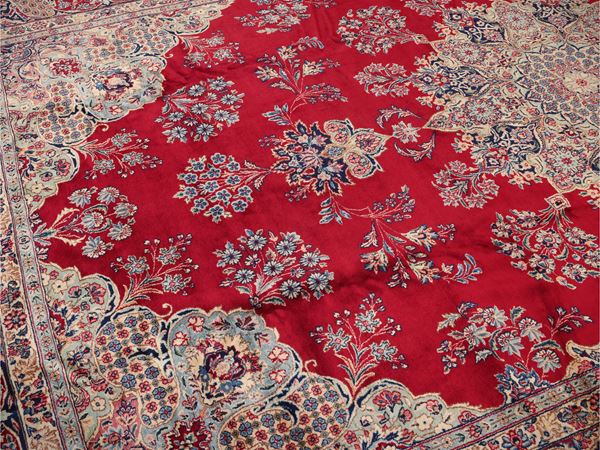 Grande tappeto persiano Kirman di vecchia manifattura
