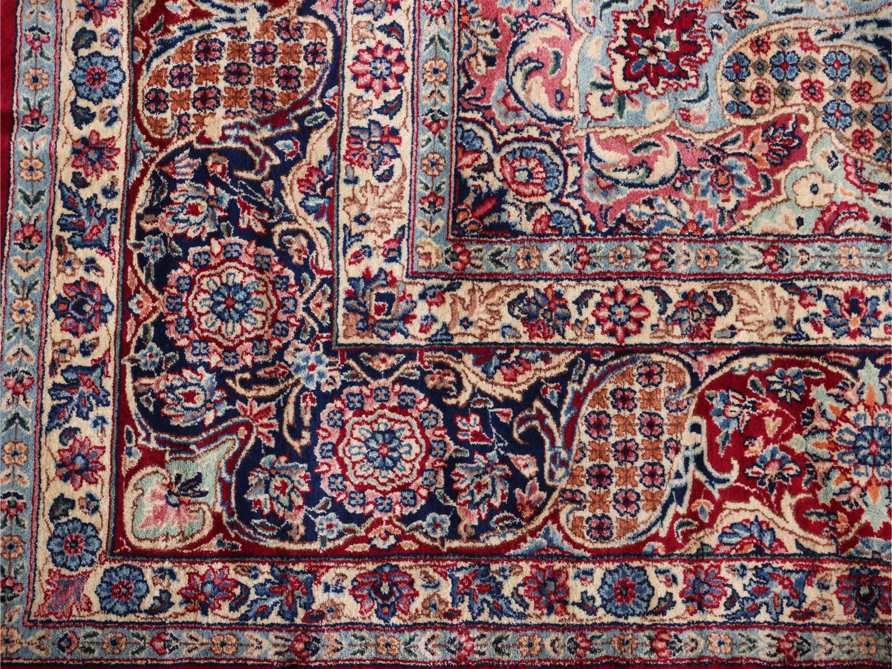 Grande tappeto persiano Kirman di vecchia manifattura, 530x300 cm
