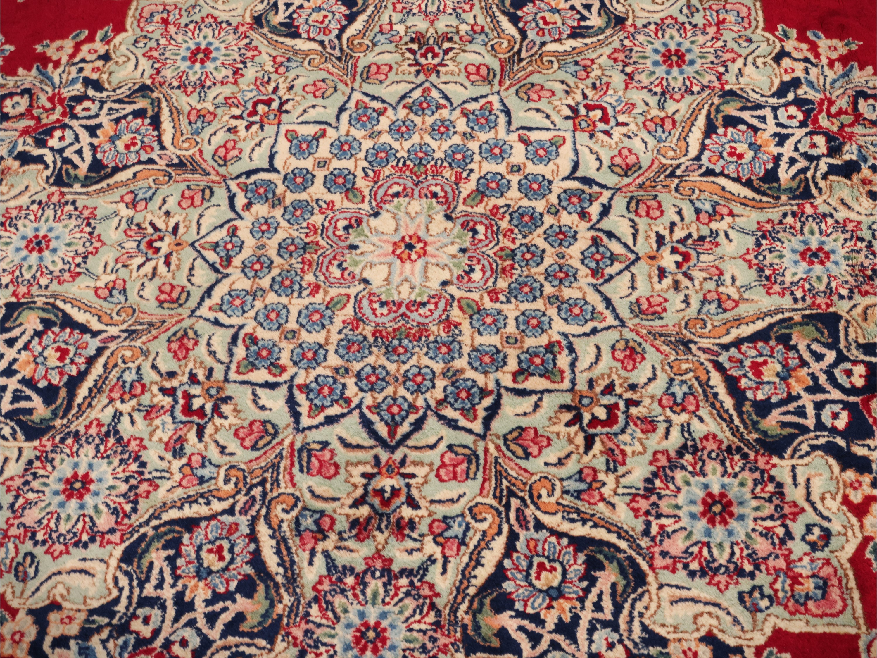 Grande tappeto persiano Kirman di vecchia manifattura, 530x300 cm