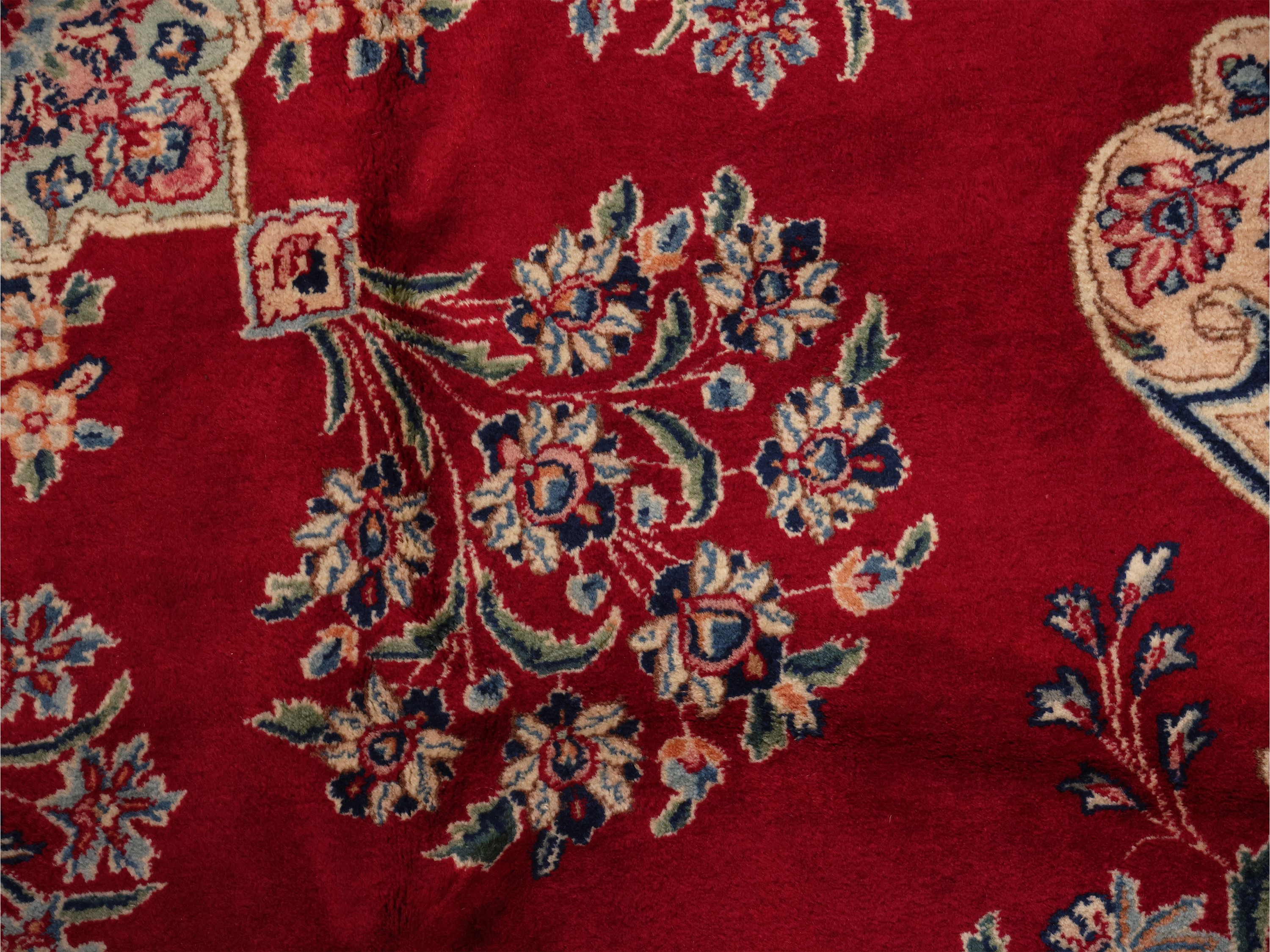 Grande tappeto persiano Kirman di vecchia manifattura, 530x300 cm
