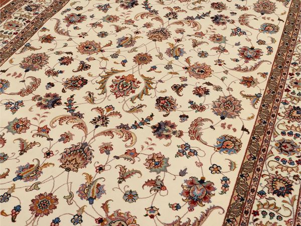 Tappeto persiano Tabriz in seta