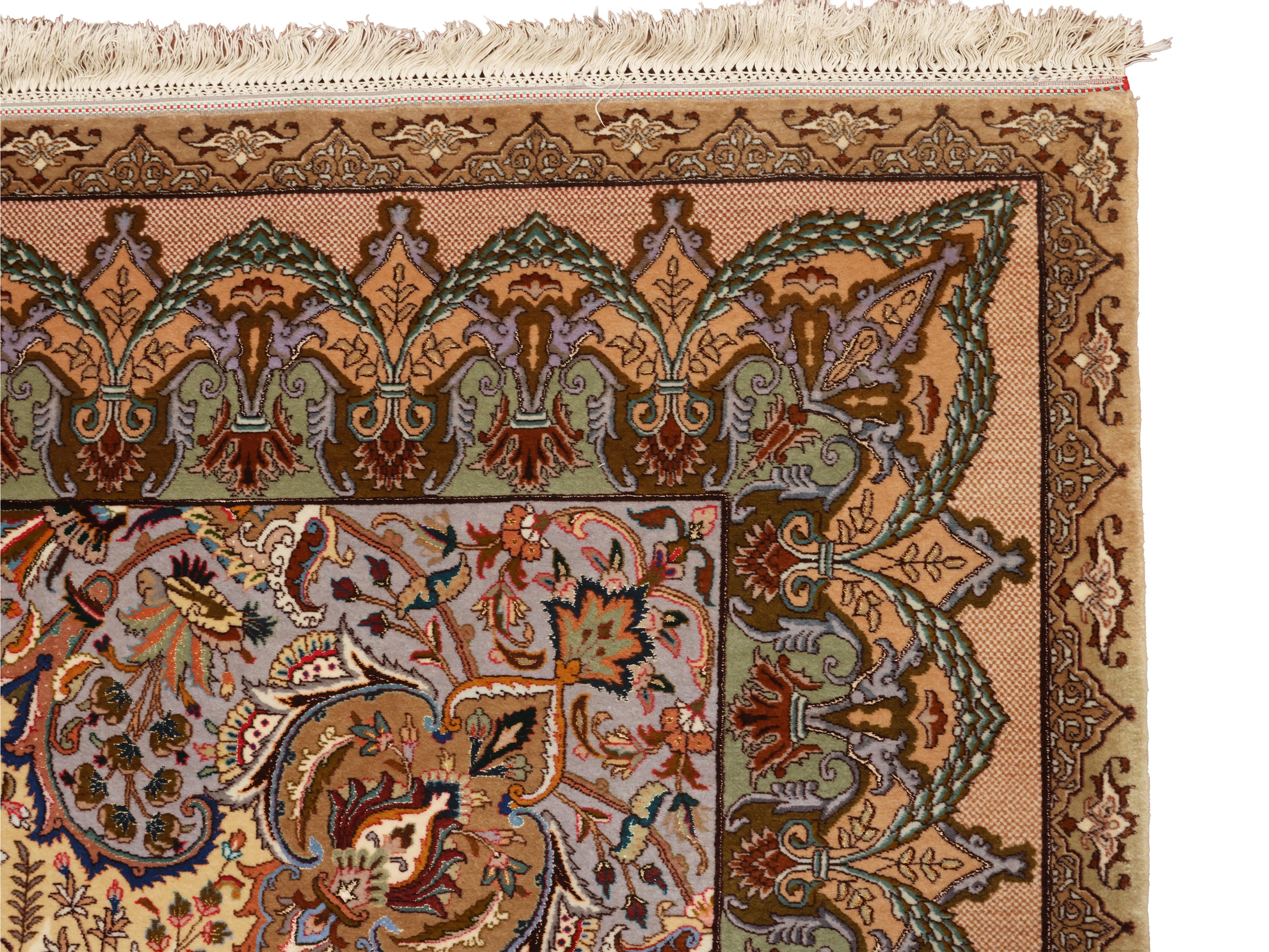 Tappeto persiano Tabriz, in seta, 300x180 cm