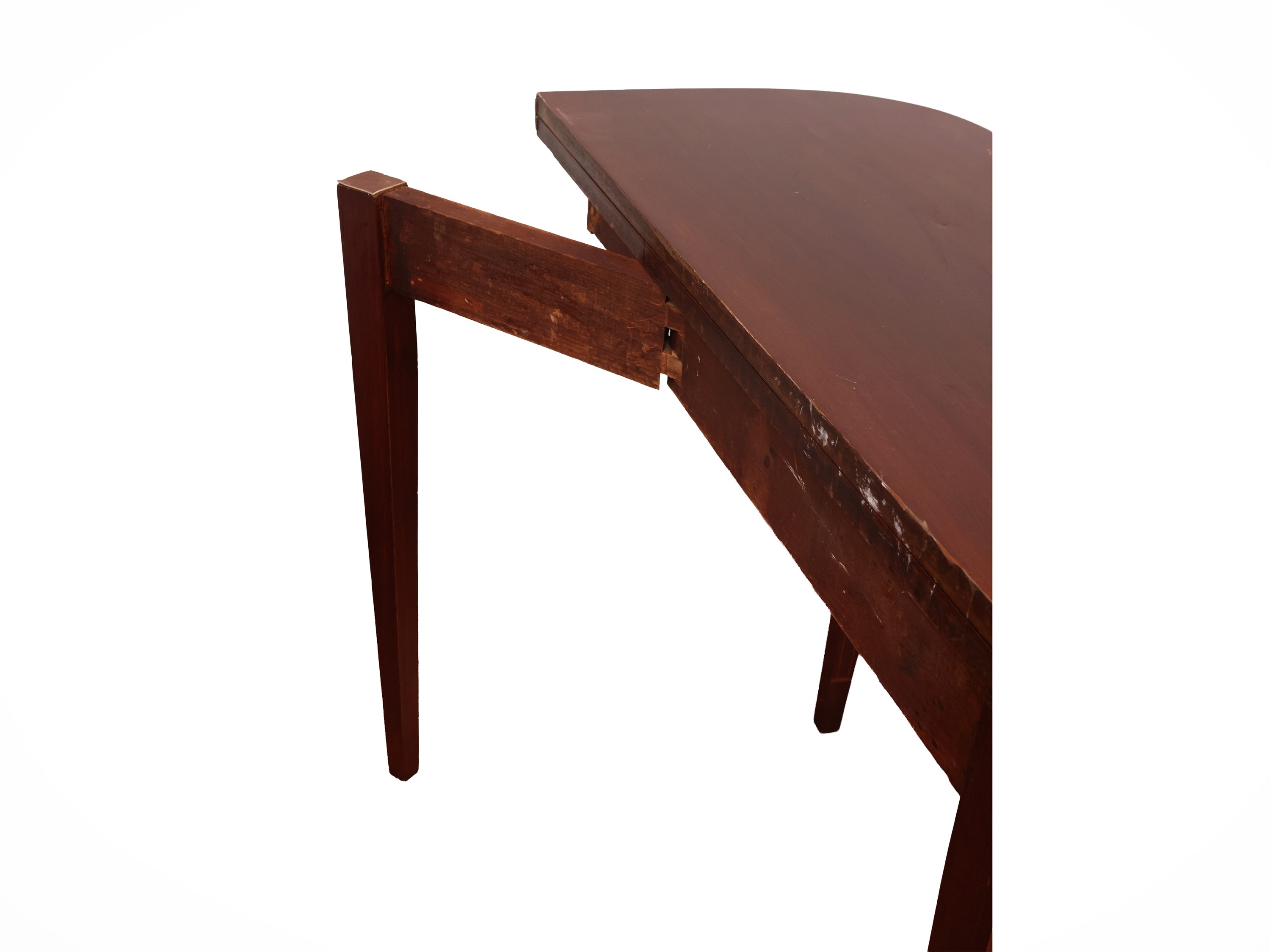 Seconda metà del XIX secolo, Tavolino da gioco in piuma di mogano con piano a libro e decorazione...