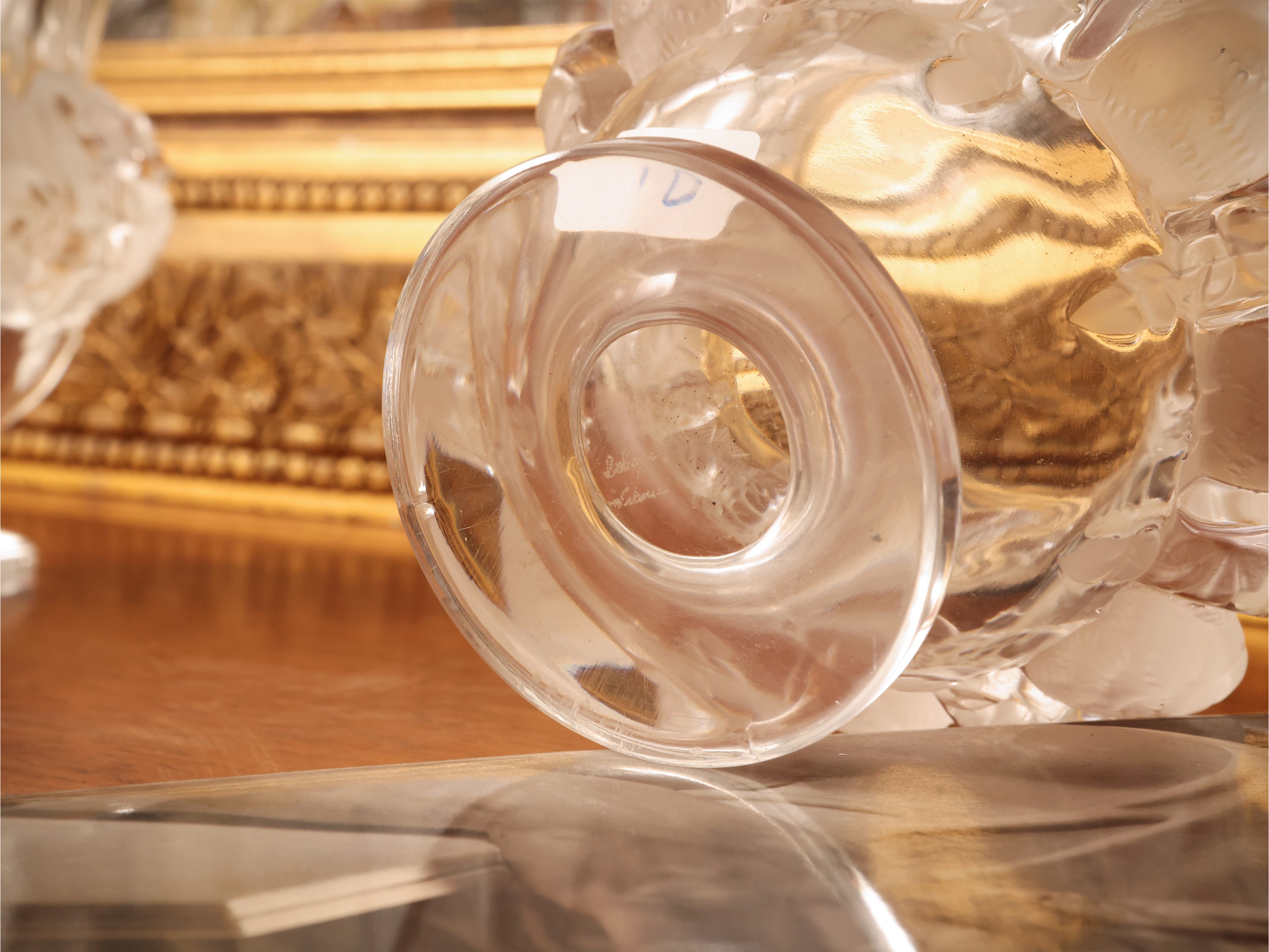 Vaso in cristallo Lalique, altezza 12,5 cm