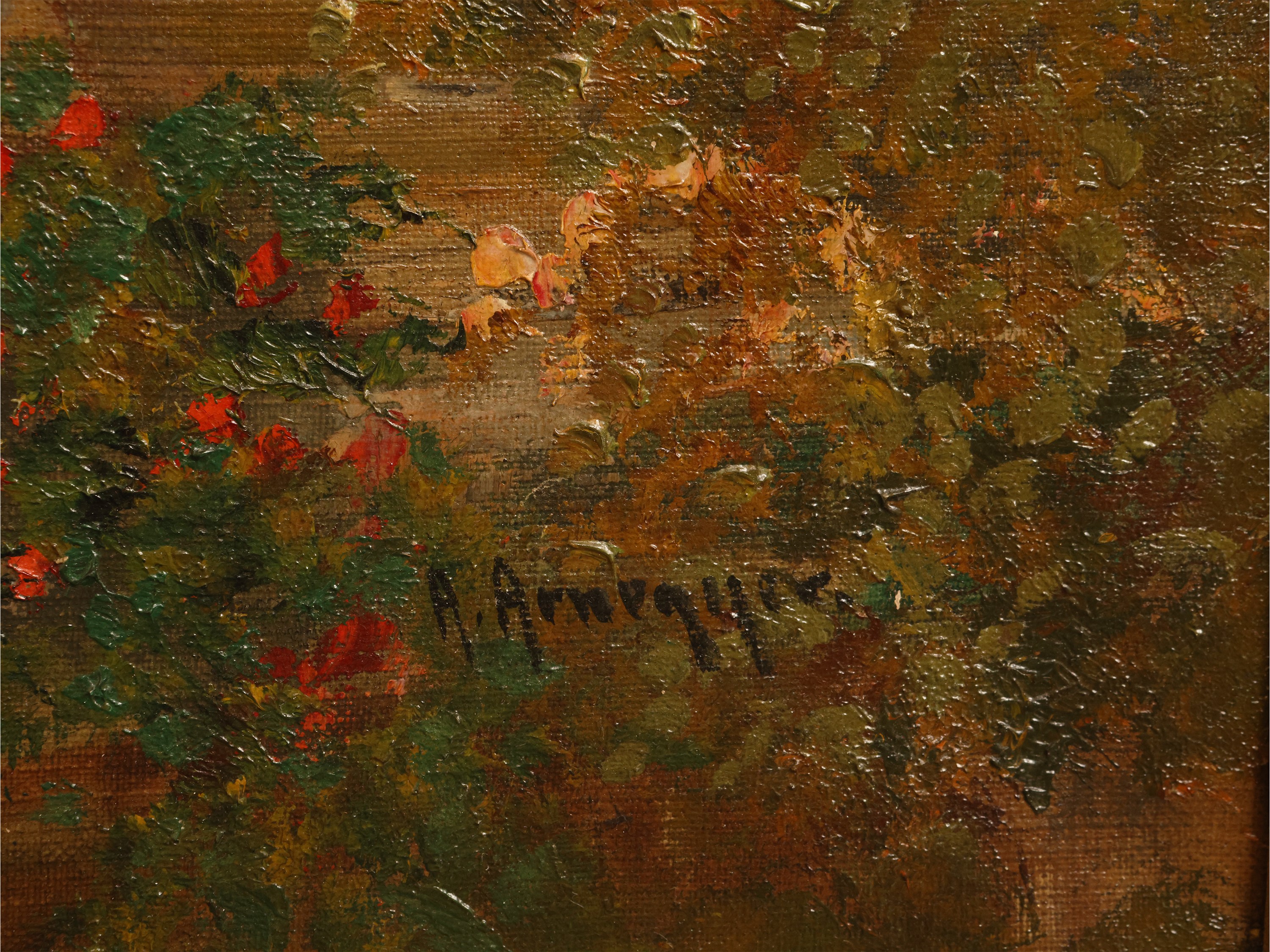 Alois Arnegger - Scorcio del Lago di Como, olio su tela