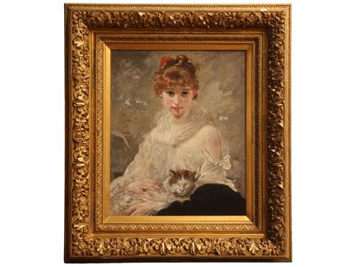 Fanciulla con gatto