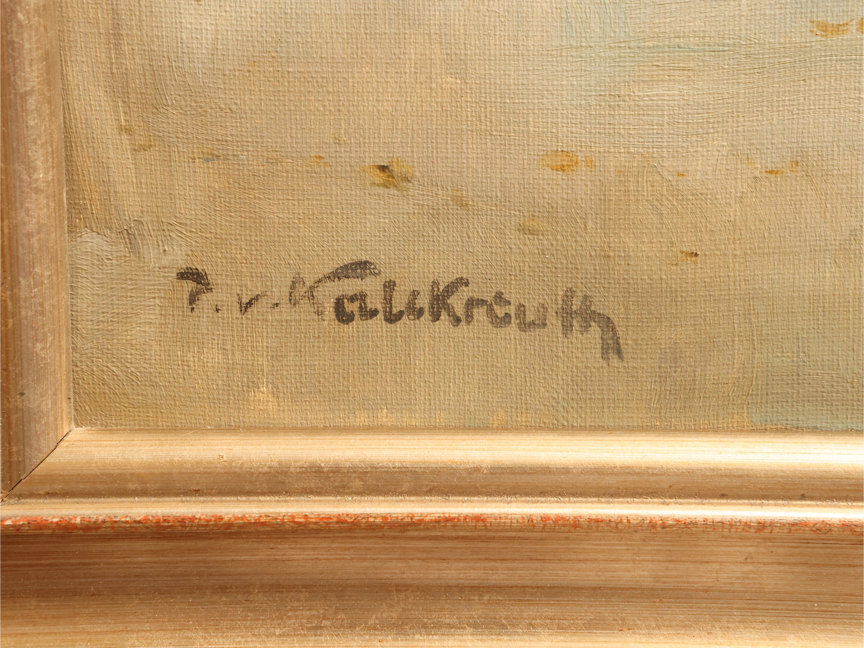 Patrick Von Kalckreuth - Mareggiata (olio su tela)