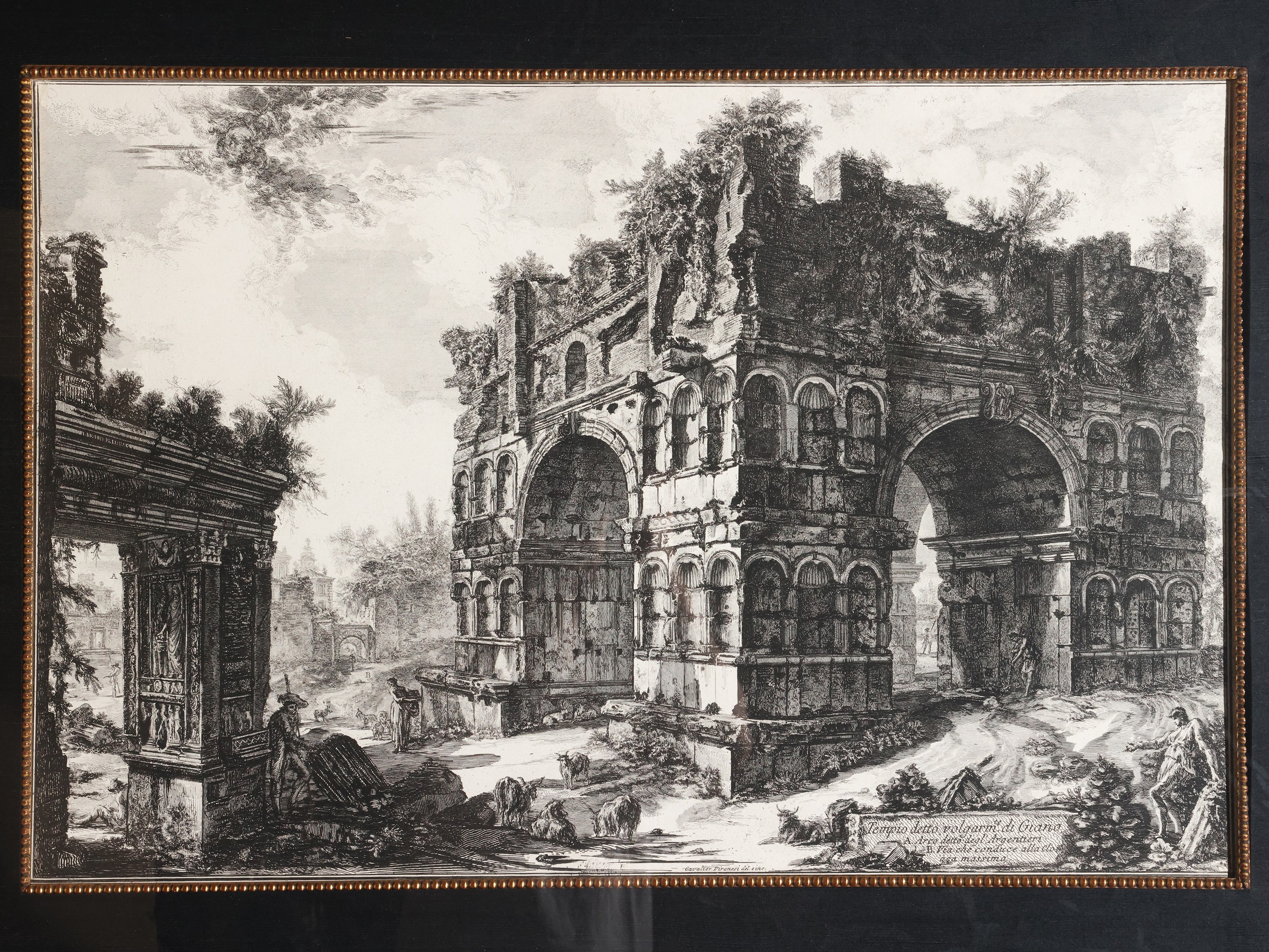 Giovanni Battista Piranesi - Tempio detto volgarmente di Giano, acquaforte