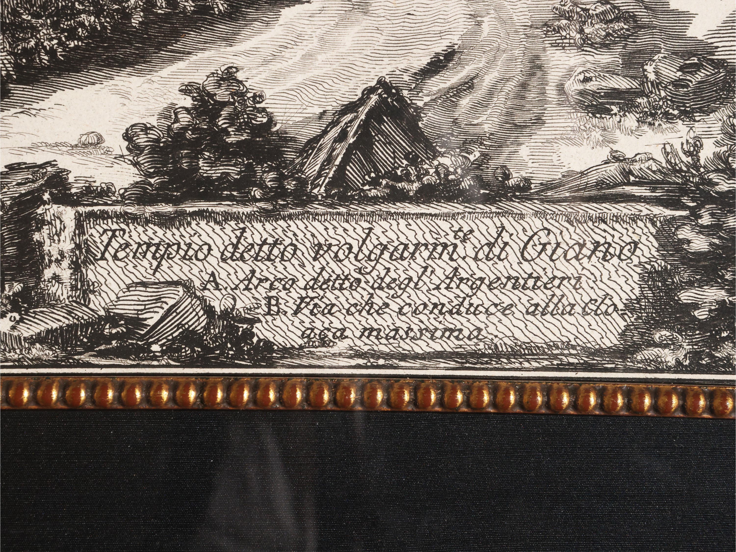 Giovanni Battista Piranesi - Tempio detto volgarmente di Giano, acquaforte