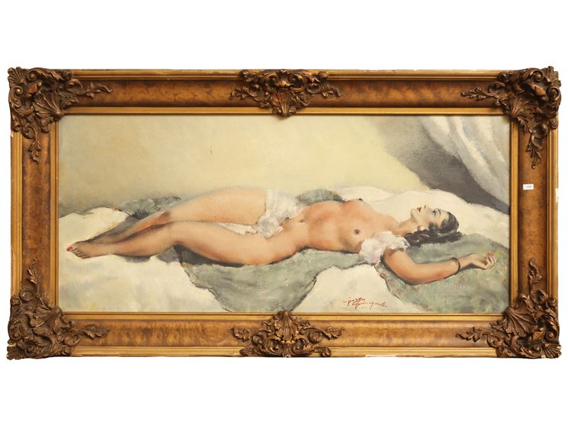 Georges Guinegault - Nudo femminile disteso